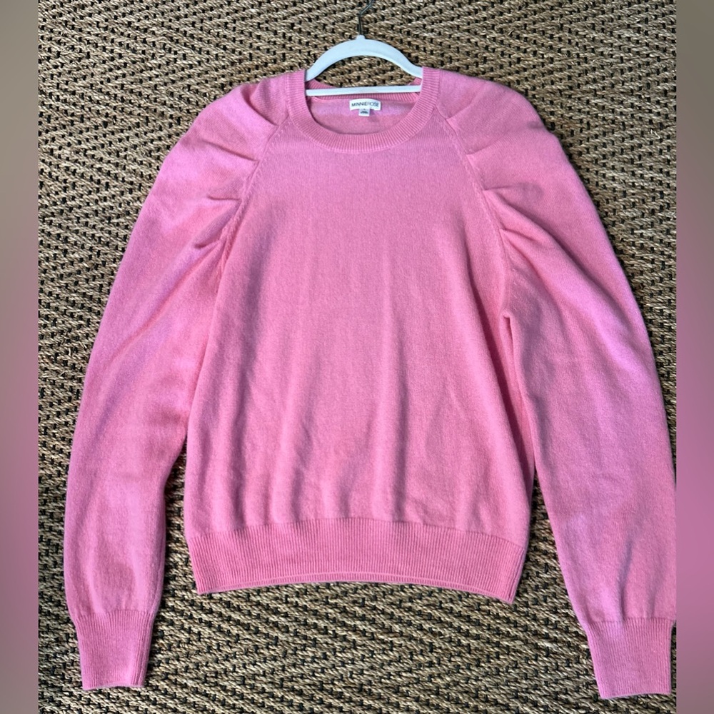 SOLD! EUC Minnie Rose Pink Cashmere Sz lL
